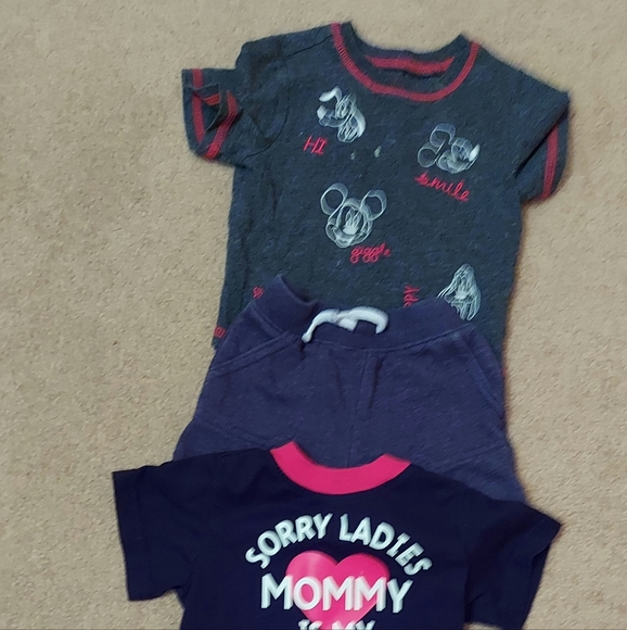 Disney Other - 12 Month Summer Clothes and Disney shoes